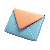 💌 Эмодзи «Голубые и оранжевые буквы, цифры, иконки» для Telegram
