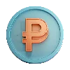 🪙 Эмодзи «Голубые и оранжевые буквы, цифры, иконки» для Telegram