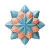 🧶 Эмодзи «Голубые и оранжевые буквы, цифры, иконки» для Telegram