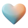 💖 Эмодзи «Голубые и оранжевые буквы, цифры, иконки» для Telegram