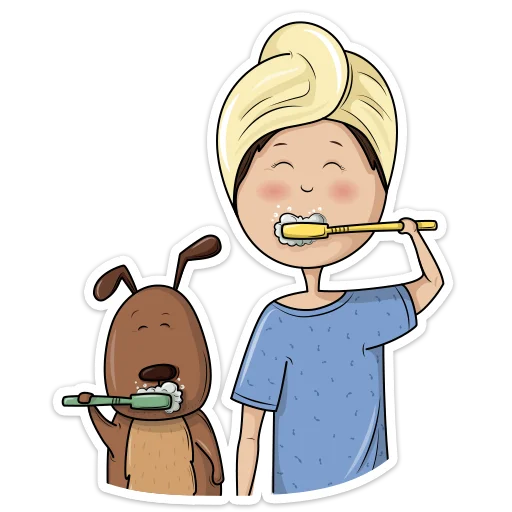 🧖‍♀ Стикер «Лили и Ры» для Telegram