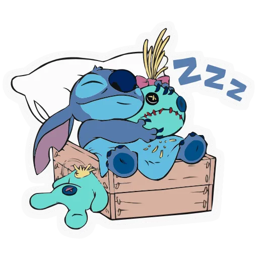 Стикер 55 Lilo & Stitch