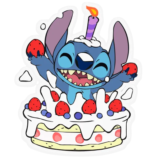 Стикер 57 Lilo & Stitch