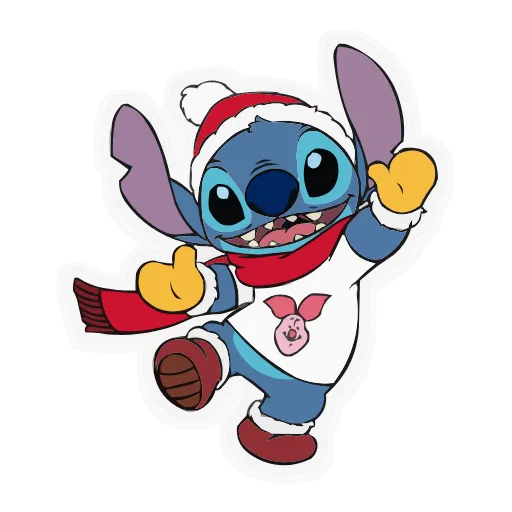 Стикер 61 Lilo & Stitch