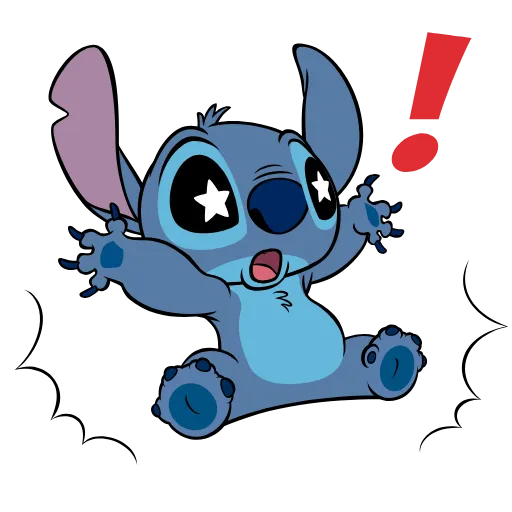Стикер 10 Lilo & Stitch