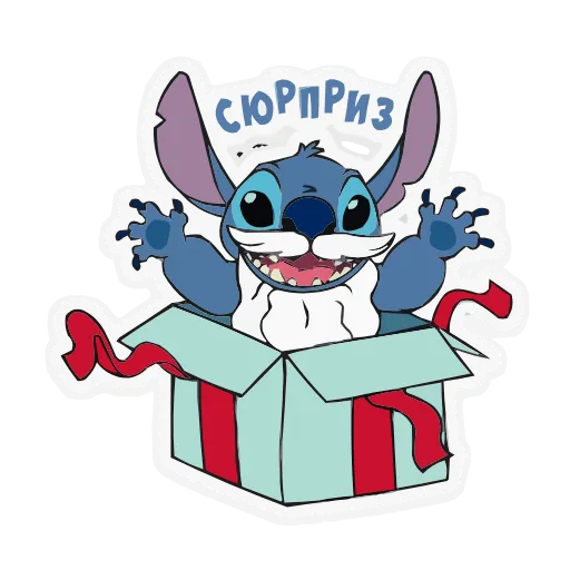 Стикер 56 Lilo & Stitch