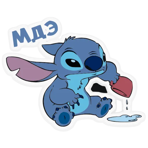 Стикер 30 Lilo & Stitch