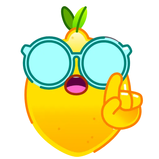 ☝️ Эмодзи «Лимон» для Telegram