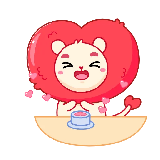 🥰 Эмодзи «Львиное» для Telegram