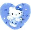 Стикер 46 Blue vibe hello Kitty