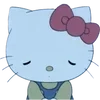 Стикер 24 Blue vibe hello Kitty
