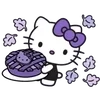 Стикер 59 💜 фиолетовый муд хеллоу китти