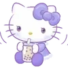 Стикер 56 💜 фиолетовый муд хеллоу китти