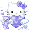 Стикер 26 💜 фиолетовый муд хеллоу китти