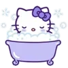 Стикер 48 💜 фиолетовый муд хеллоу китти