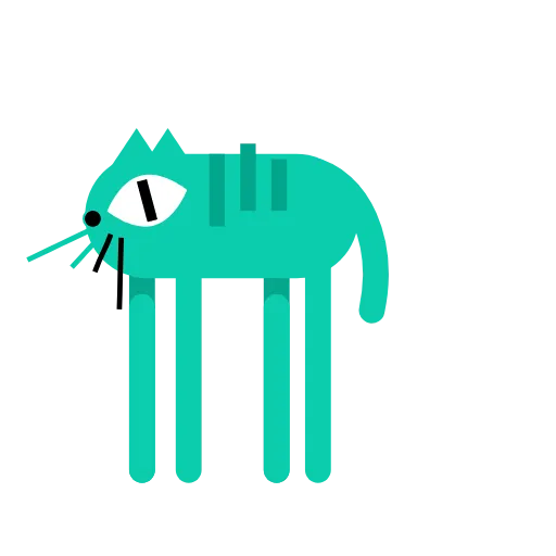 Стикер 13 Orange Catto