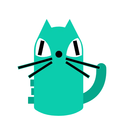 Стикер 14 Orange Catto