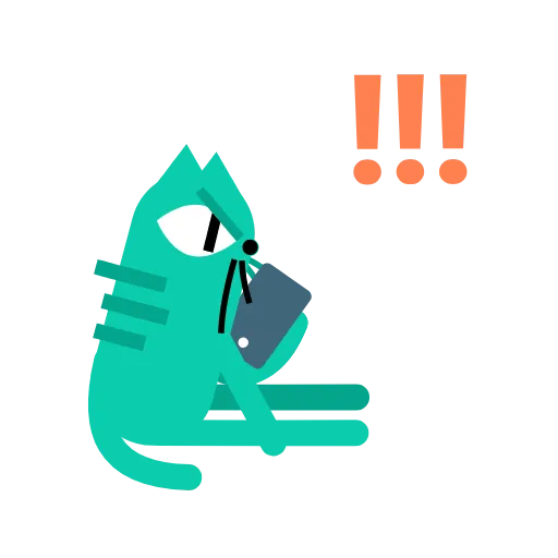 Стикер 16 Orange Catto
