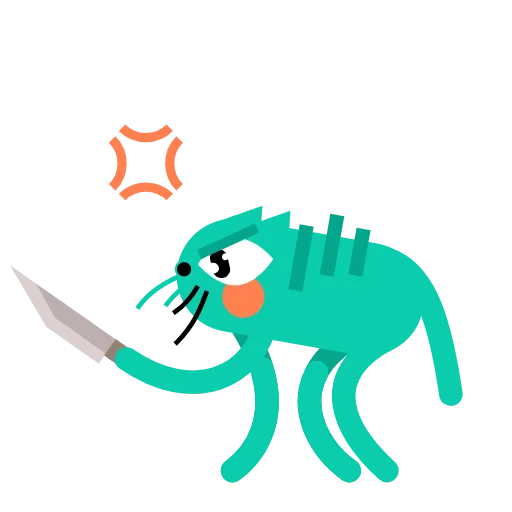Стикер 22 Orange Catto