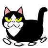 Стикер 25 Fat Cat