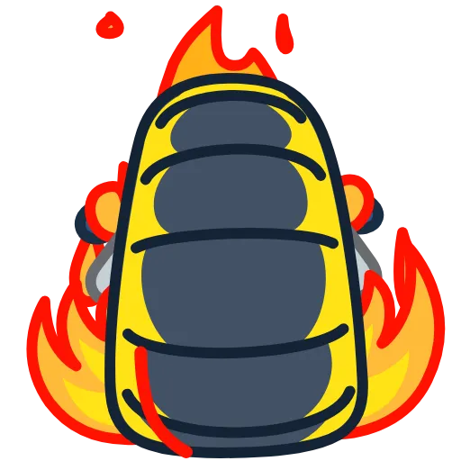 Стикер 10 Little Flame