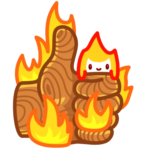 Стикер 3 Little Flame