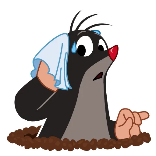 😰 Эмодзи «Krtek» для Telegram