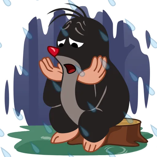 😔 Эмодзи «Krtek» для Telegram