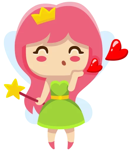 😍 Стикер «Little Fairy» для Telegram