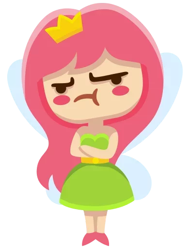 😠 Стикер «Little Fairy» для Telegram