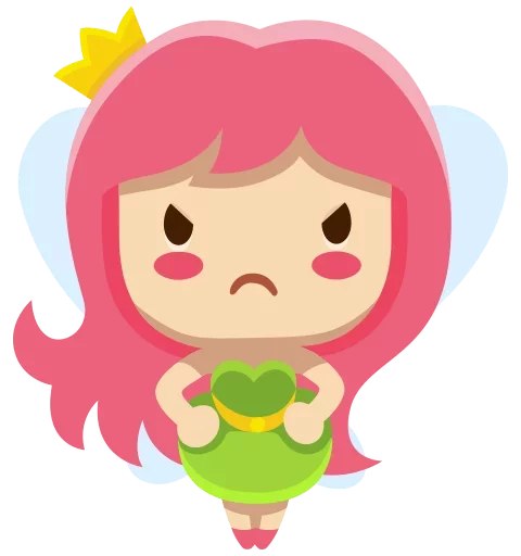 😡 Стикер «Little Fairy» для Telegram