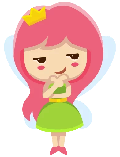 😚 Стикер «Little Fairy» для Telegram