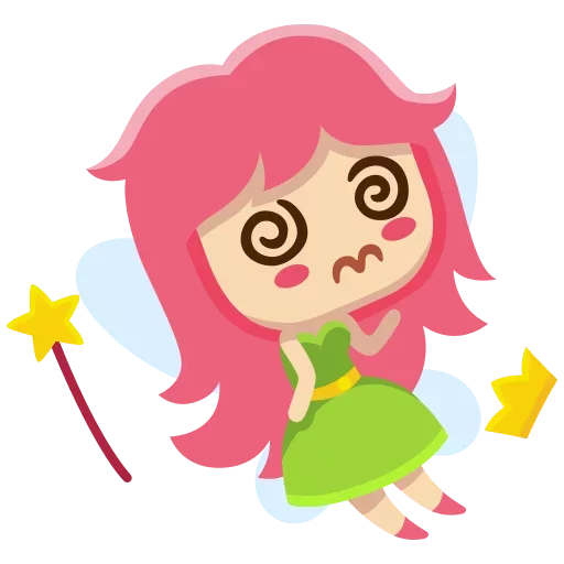 😵 Стикер «Little Fairy» для Telegram