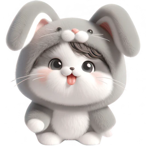 😜 Стикер «Маленький Ушастик» для Telegram