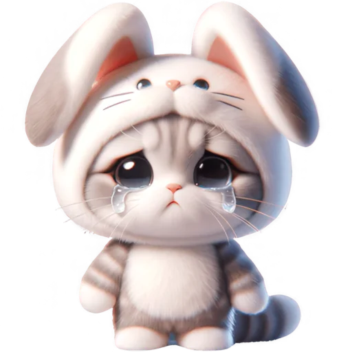 😭 Стикер «Маленький Ушастик» для Telegram