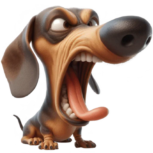 😤 Стикер «Сосиска Такса» для Telegram