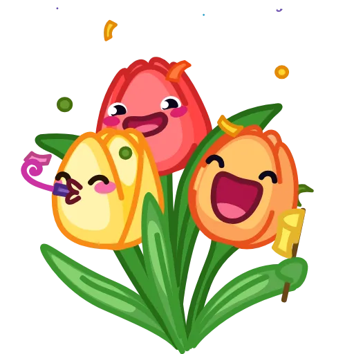 Стикер 6 Live Flowers