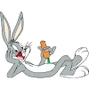 Стикер 4 🧒 Набор эмоджи с персонажами мультов из Looney Tunes