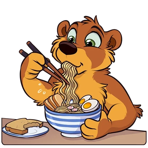 🍜 Стикер «Lorny and Max» для Telegram