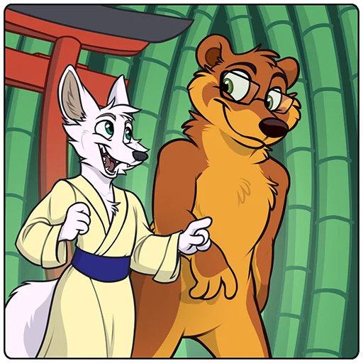 🚶 Стикер «Lorny and Max» для Telegram
