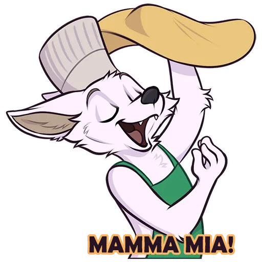🍕 Стикер «Lorny and Max» для Telegram
