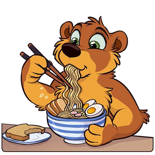 🍜 Стикер «Lorny and Max» для Telegram