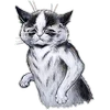 Стикер 60 Louis Wain Cats