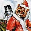 Стикер 37 Louis Wain Cats