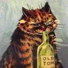 Стикер 23 Louis Wain Cats