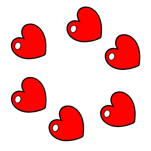 Стикер 3 Love Emoji