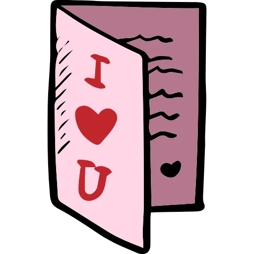 Стикер 21 Love doodle HD