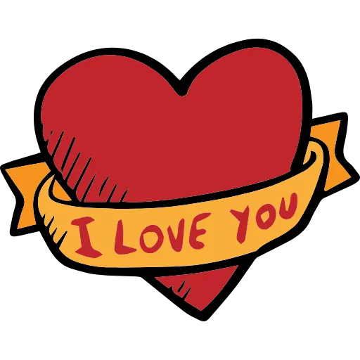Стикер 47 Love doodle HD