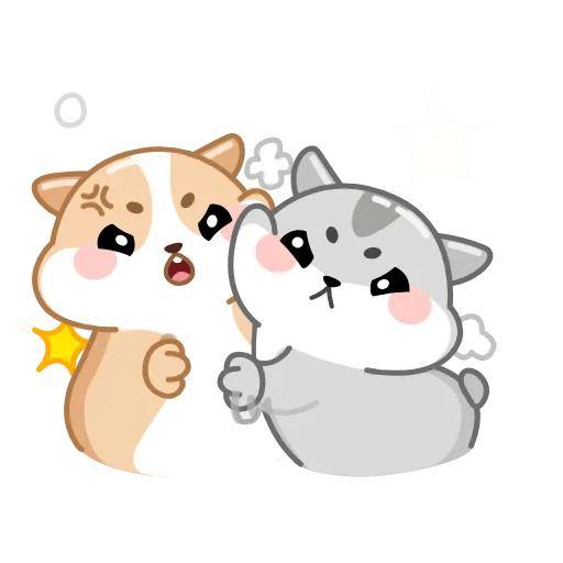 Стикер 9 Love Hamsters