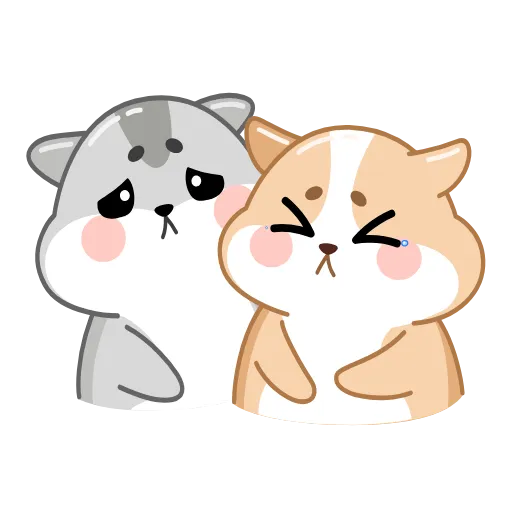 Стикер 17 Love Hamsters